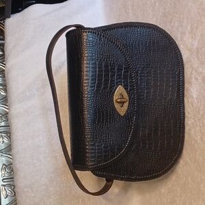 Leather handbags vintage handcrafted black purse boho